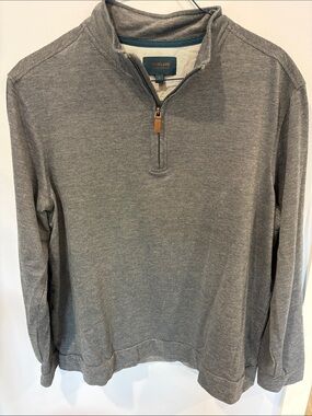 Fairlane Navy Heather Performance Pique Quarter-Zip Pullover